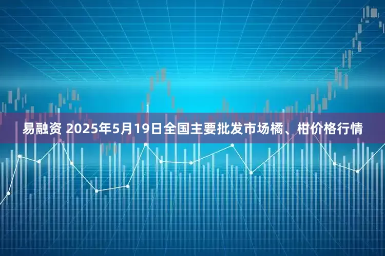 易融资 2025年5月19日全国主要批发市场橘、柑价格行情