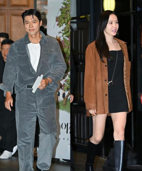 配资台 玄彬参加孙艺珍电影庆功宴，夫妇俩罕同框侧脸养眼，玄彬眼神好甜